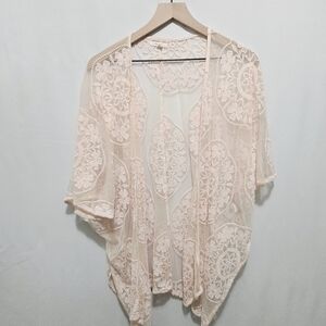 Maurices Cream Lace Cardigan